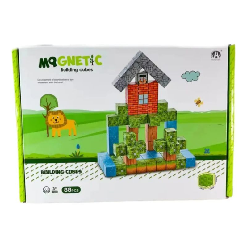 Bloques Magn&eacute;ticos Cubos Steam Minecraft 88 Pcs