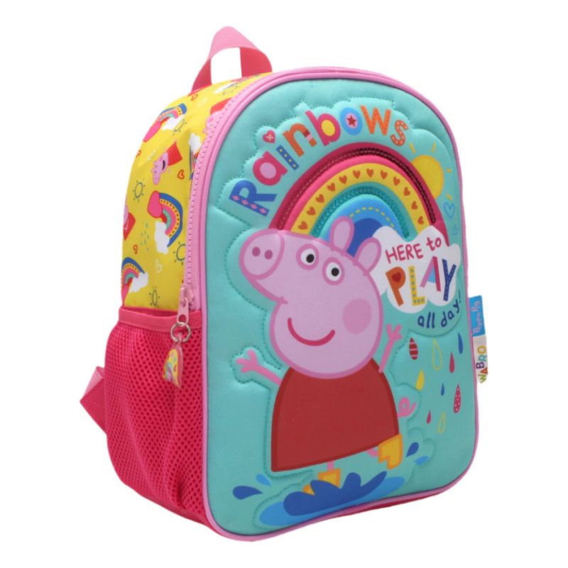 Mochila Peppa Pig Arcoiris Espalda 12" 11810