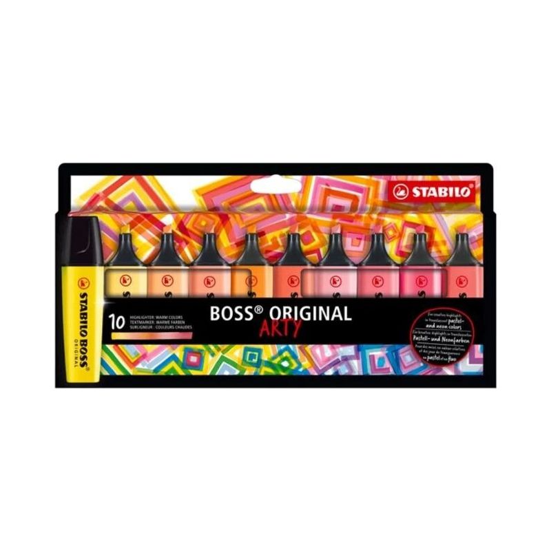 Resaltadores Fluorescente Stabilo Boss Arty X10