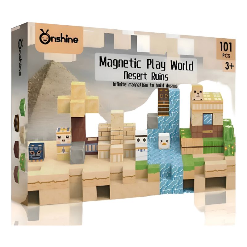Bloques Magnéticos Minecraft Ruinas Desiertas 101 Pcs