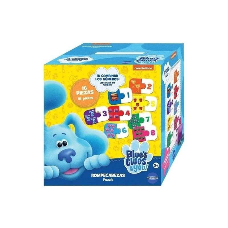 Puzzle Rompecabezas Infantil 16 Piezas Las Pistas De Blue