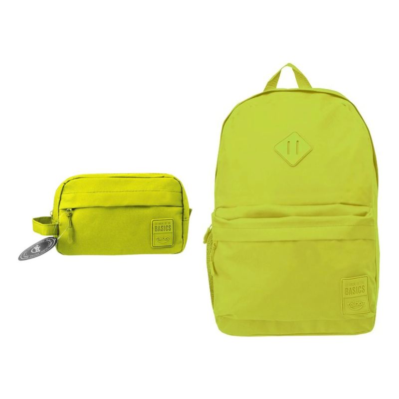 Kit Escolar Mochila + Cartuchera Clasiccs Lima