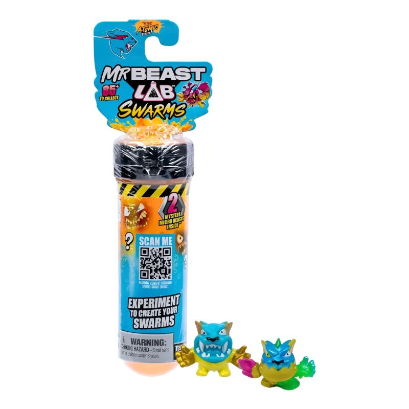 Mini Figuras Mr Beast Lab Swarms Tubo Ensayo 24772