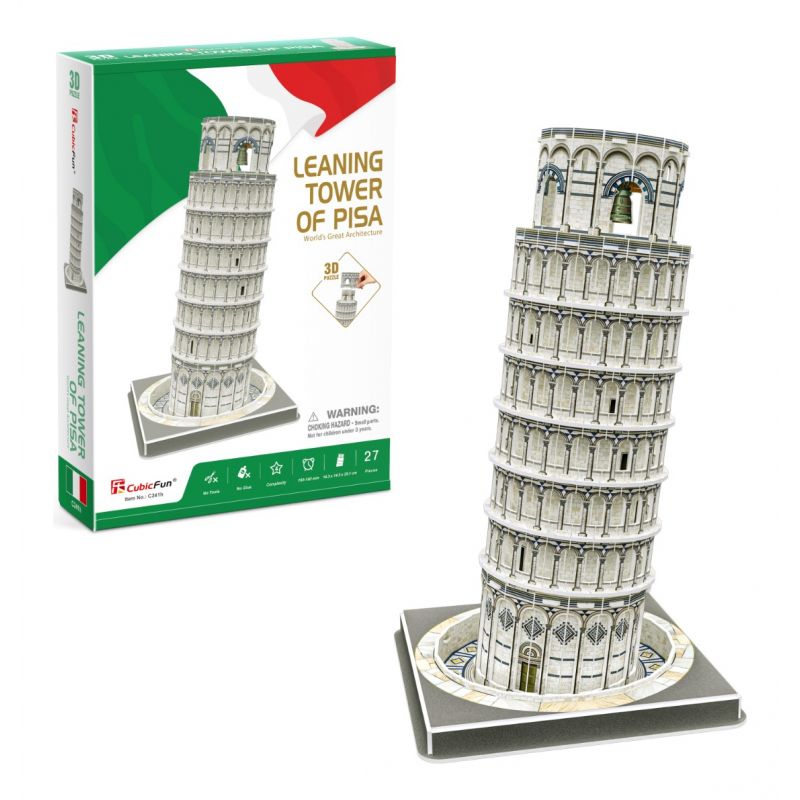 Rompecabezas Torre Inclinada De Pisa Italia 27 Piezas