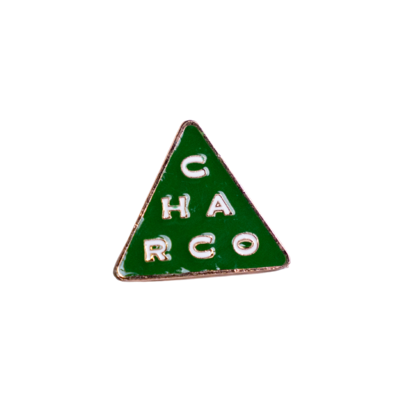 Pin Charco Triangulo Verde
