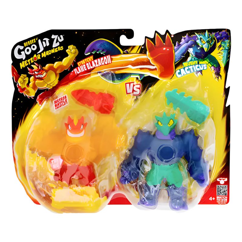Blazagon vs Cacticus Muñecos Estirables Meteor Madness