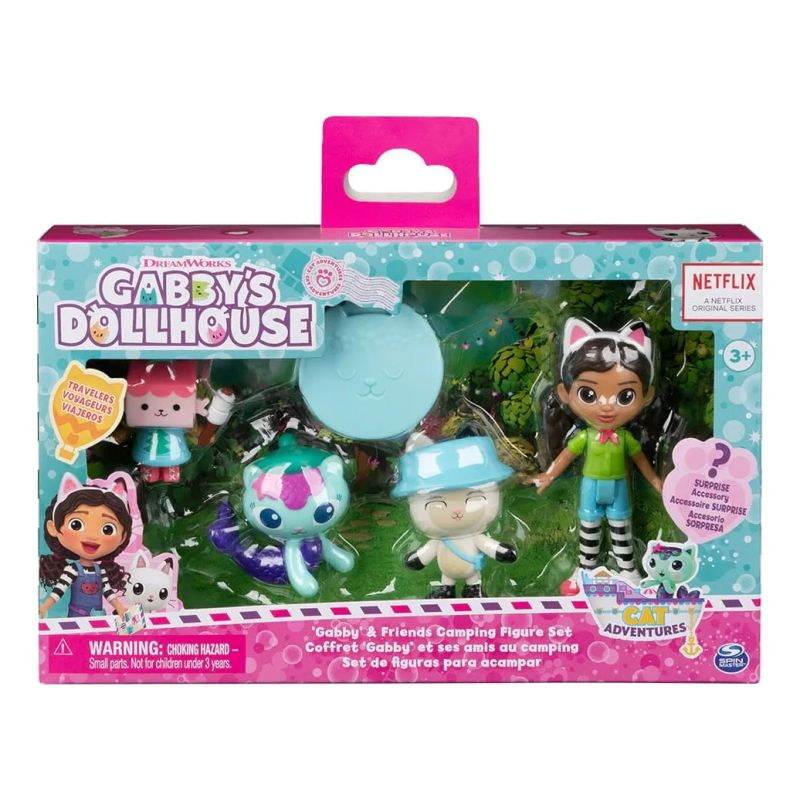 La Casa De Muñecas De Gabby Set De Cinco Personajes Camping