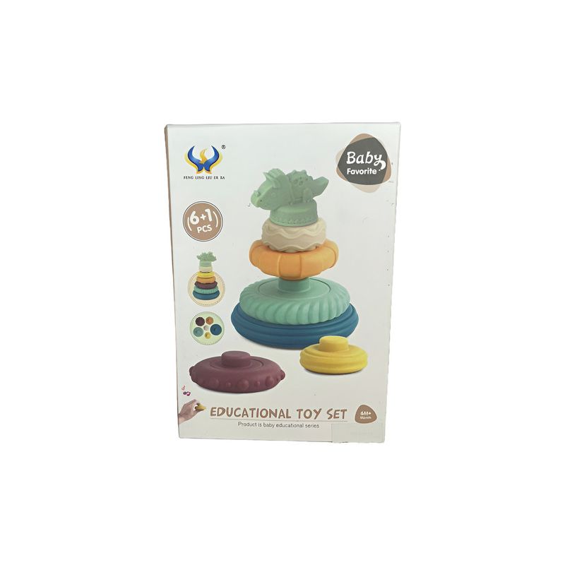 Juego Encastres Apilables De Dinosaurios