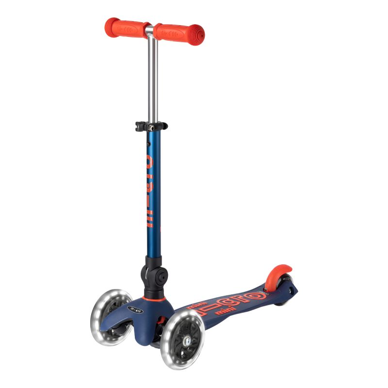 Monopatin Mini Deluxe Plegable Led Navy Blue
