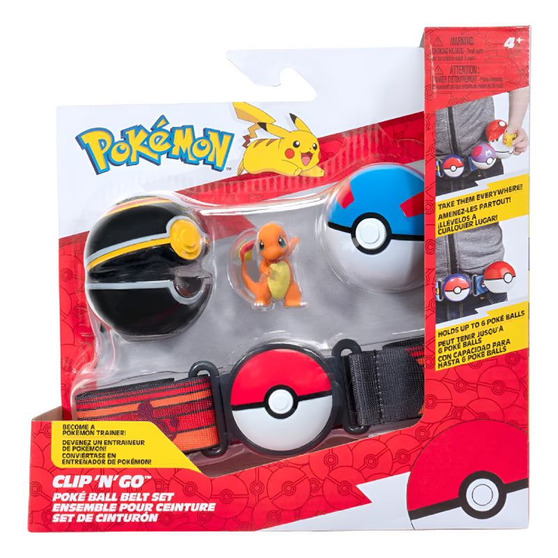 Juguete Pokemon Set De Cinturon Con 2 Pokebolas Charmander
