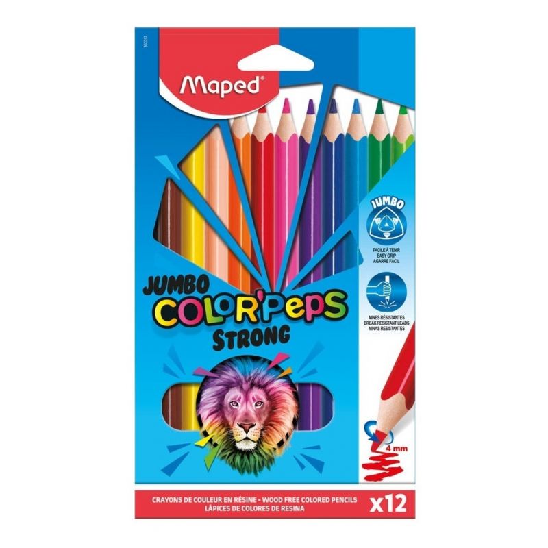 Lapices De Colores Strong Jumbo Color Peps X12 