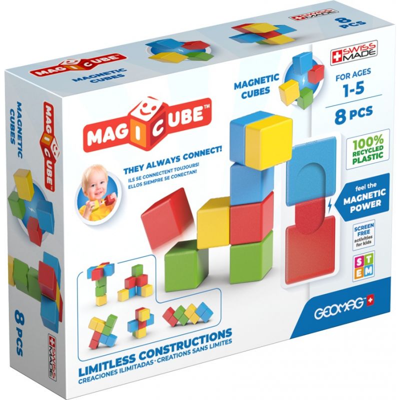 Bloques Magic Cube Geomag Imantado 8 Piezas