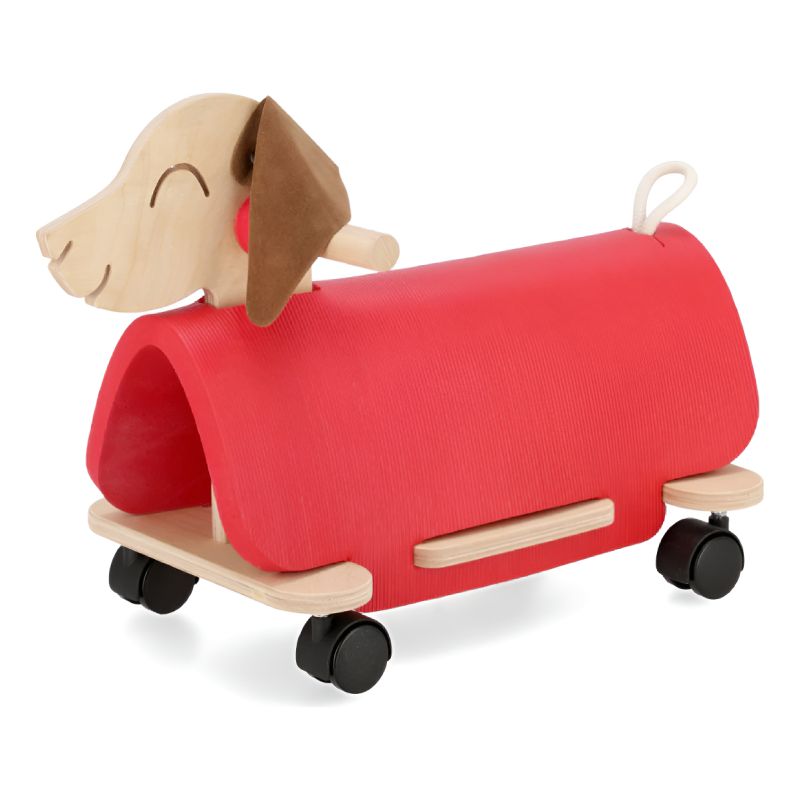 Andador Pata Pata Bebe Salchicha Rojo