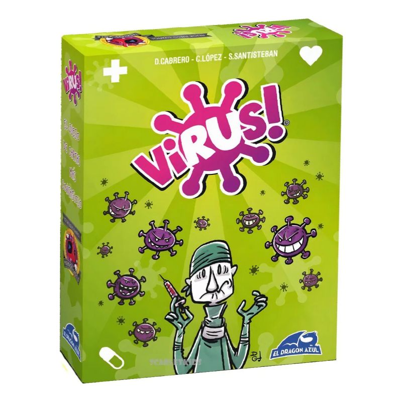 Juego De Mesa Cartas Virus El Dragon Azul