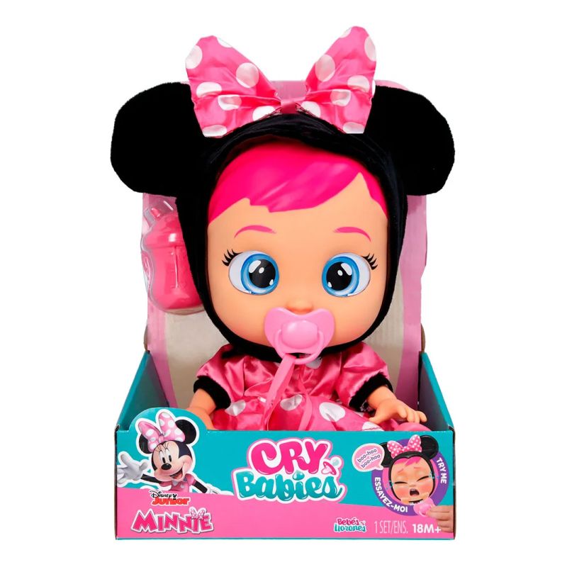 Muñeca Cry Babies Disney 30cm Minnie