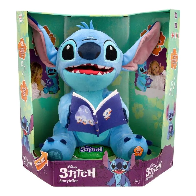 Stitch Peluche Interactivo Cuenta Historias 39cm