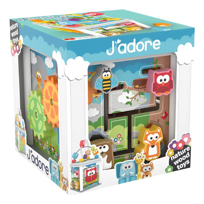 Cubo De Actividades Madera 