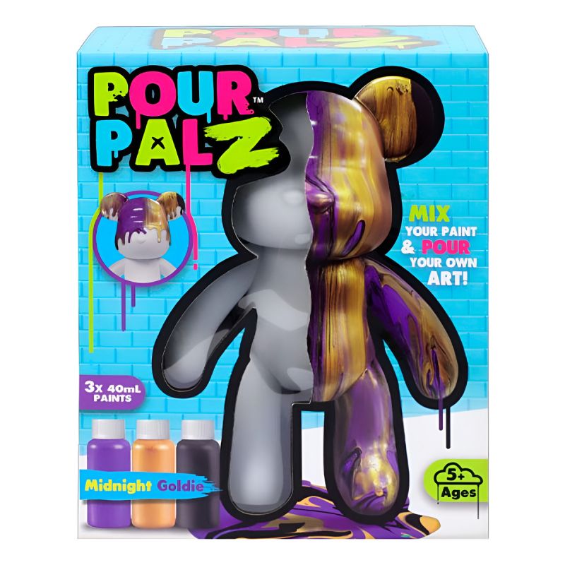 Pour Palz Figura Oso Midnight Goldie