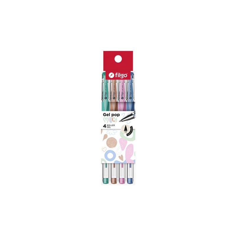 Bolígrafo Roller Gel Pop X 4 Milky 