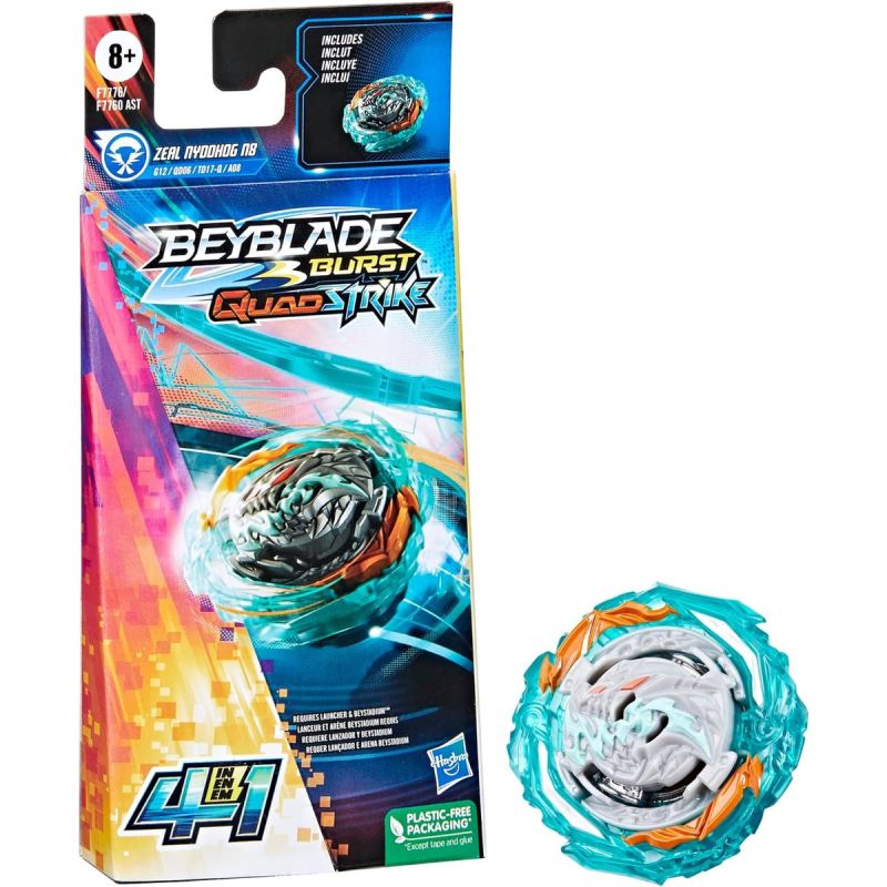 Trompo Beyblade Burst Quad Strike F7760 Zeal Nyddhog N8