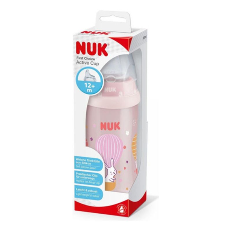 Vaso First Choice Active Cup Nuk 300ml Rosa