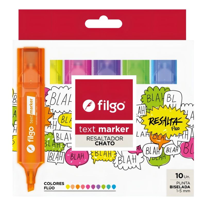 Resaltadores Text Marker Fluo X10