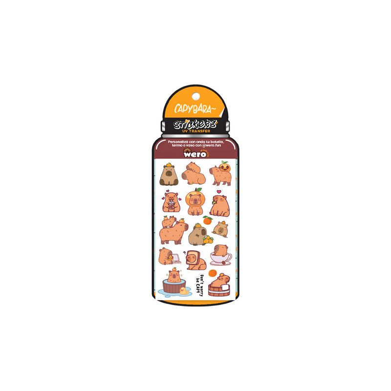 Stickers Transferibles Capybara