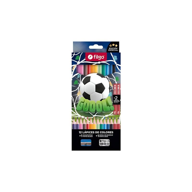 Lápices De Colores x 12 Futbol 