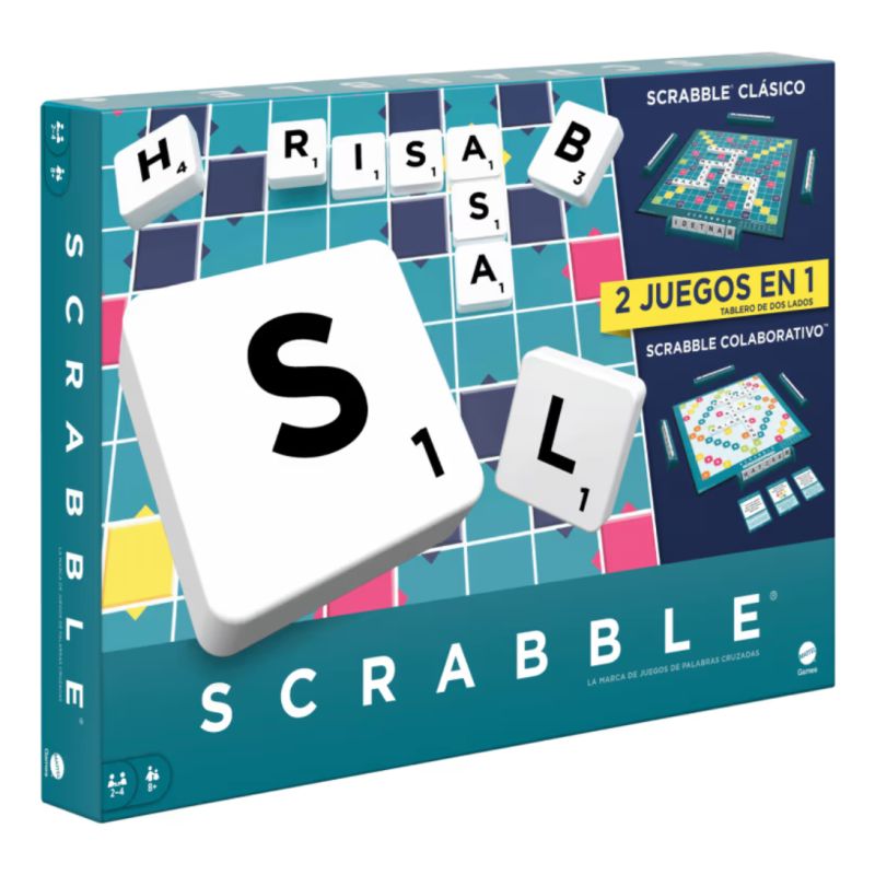  Juego De Mesa 2 En 1 Scrabble