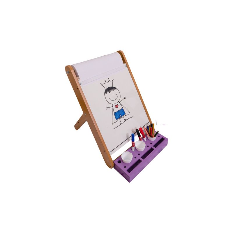 Pizarra Blanca De Mesa Con Rollo Para Marcador P021