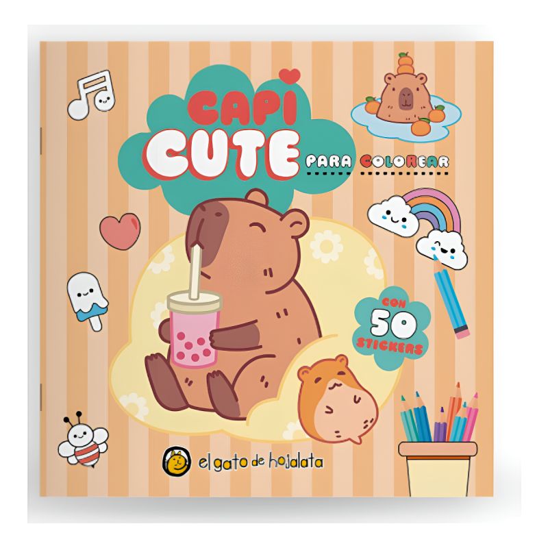 Capi Cute Para Colorear 
