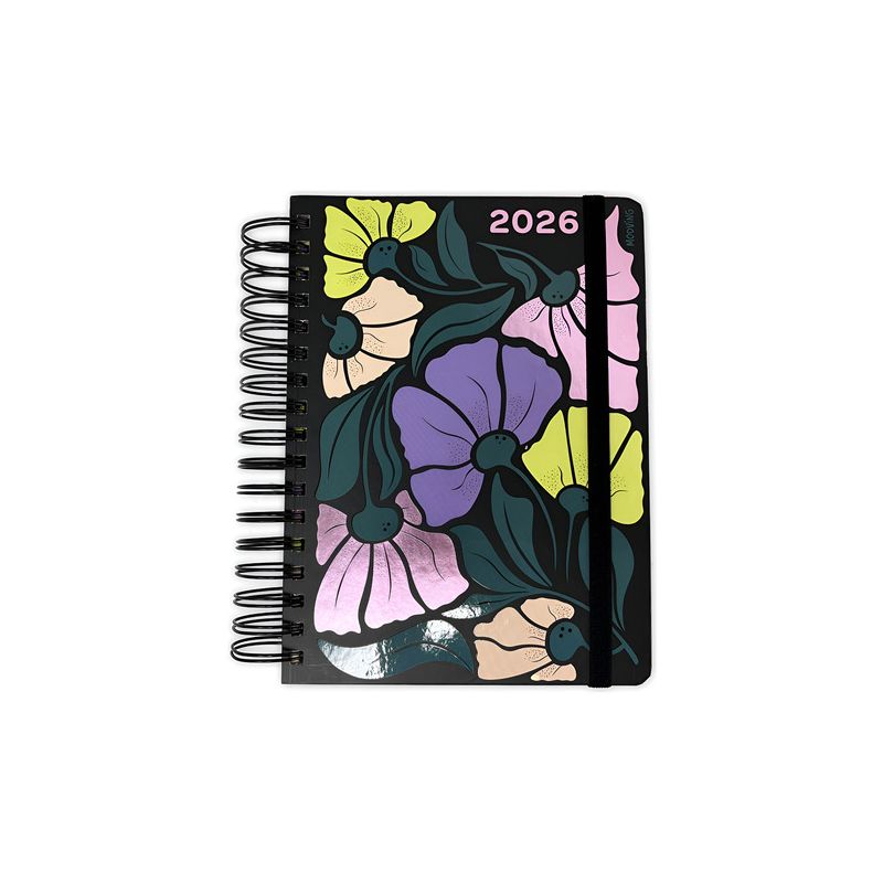 Agenda Espiral 16x22 Garden Negro 2026 