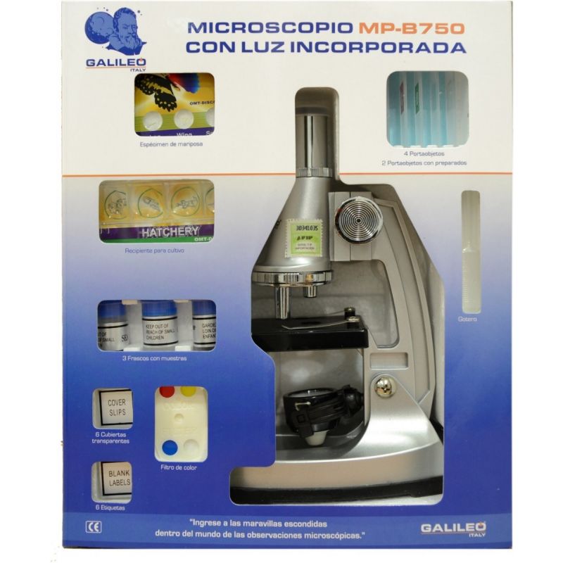 Microscopio Mp-B750 Con Luz Y Espejo Reflector