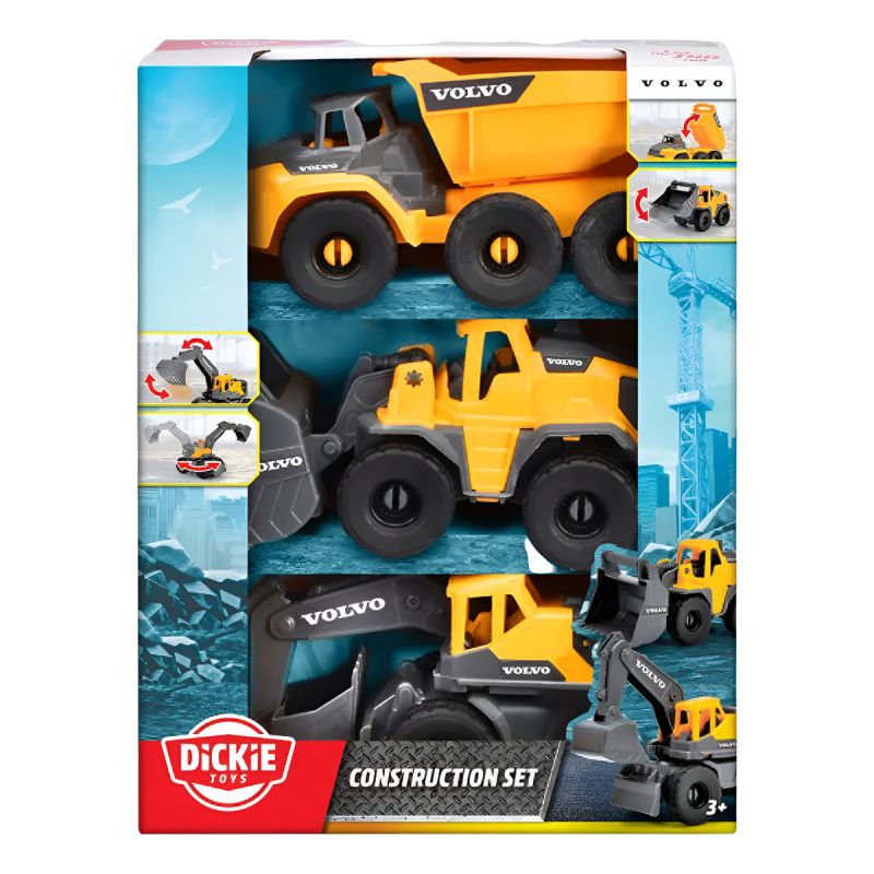 Set De Camiones De Construccion Volvo X3