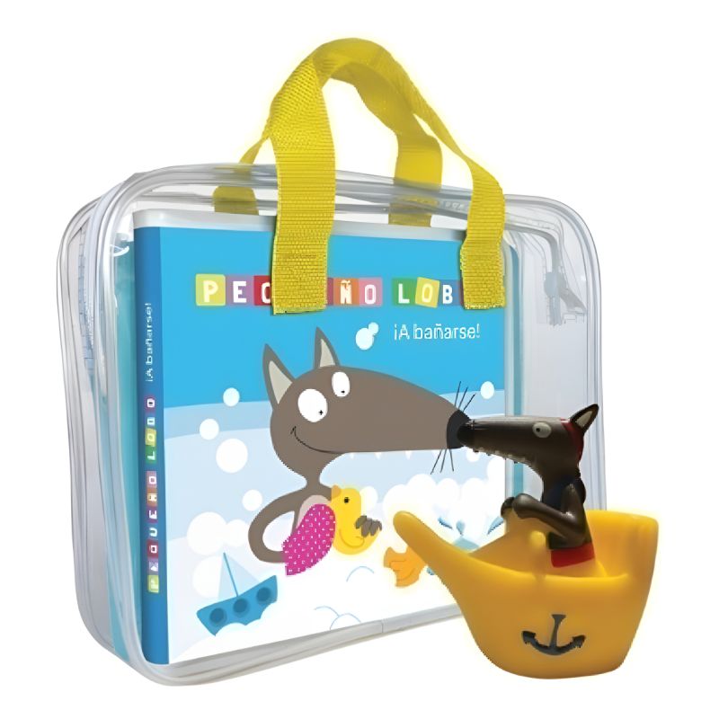 Libro Para Baño Pequeño Lobo A Bañarse