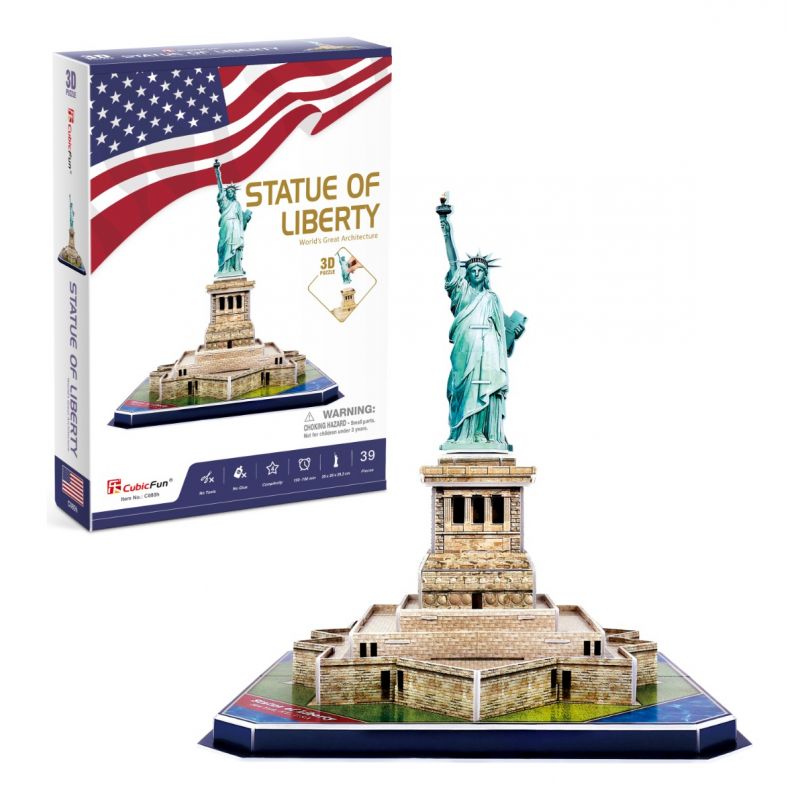 Rompecabezas Estatua De La Libertad New York 39 Piezas
