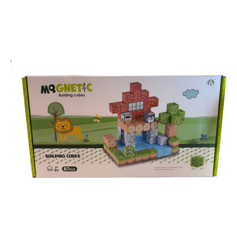 Bloques Magn&eacute;ticos Cubos Steam Minecraft 87 Pcs