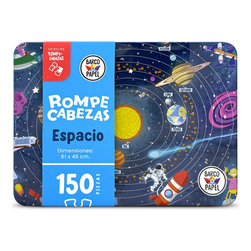 Puzzle Espacio 150 Piezas En Lata