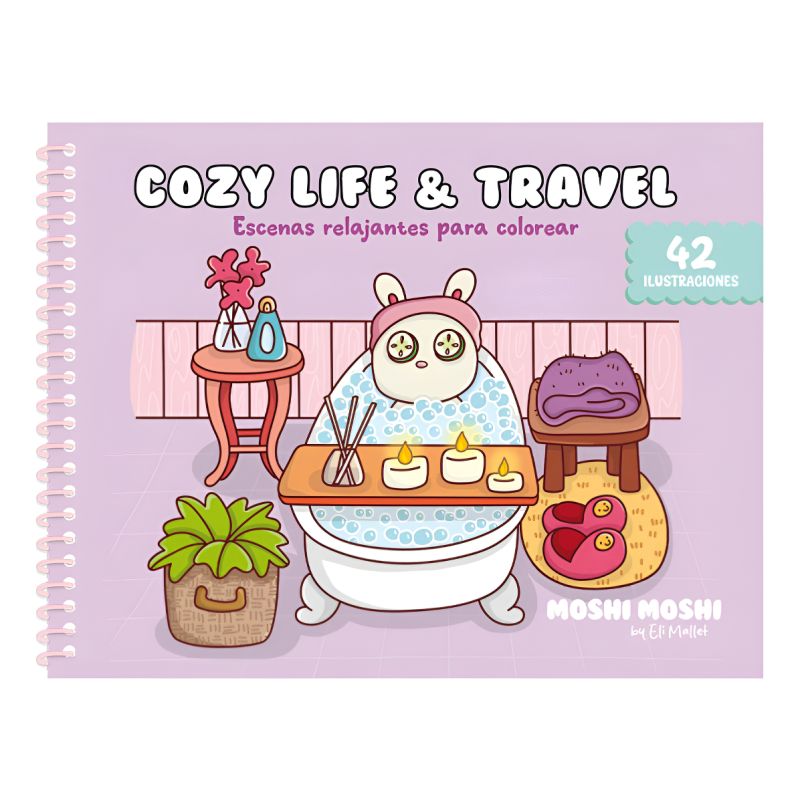 Libro Para Colorear Cozy Life & Travel 