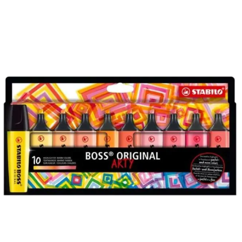 Resaltadores Fluorescente Arty X10