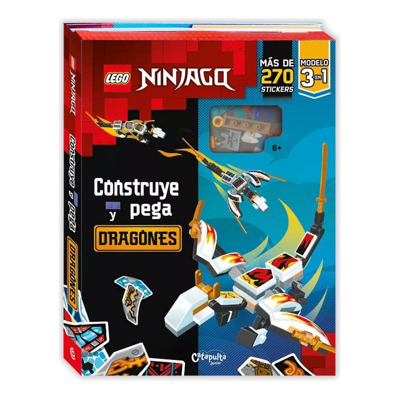 Libro Construye Y Pega Dragones Lego Ninjago Catapulta