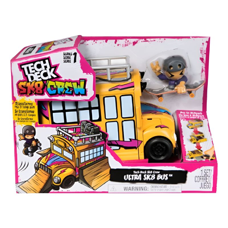 Tech Deck Patineta De Dedos Ultra Sk8 Crew Bus