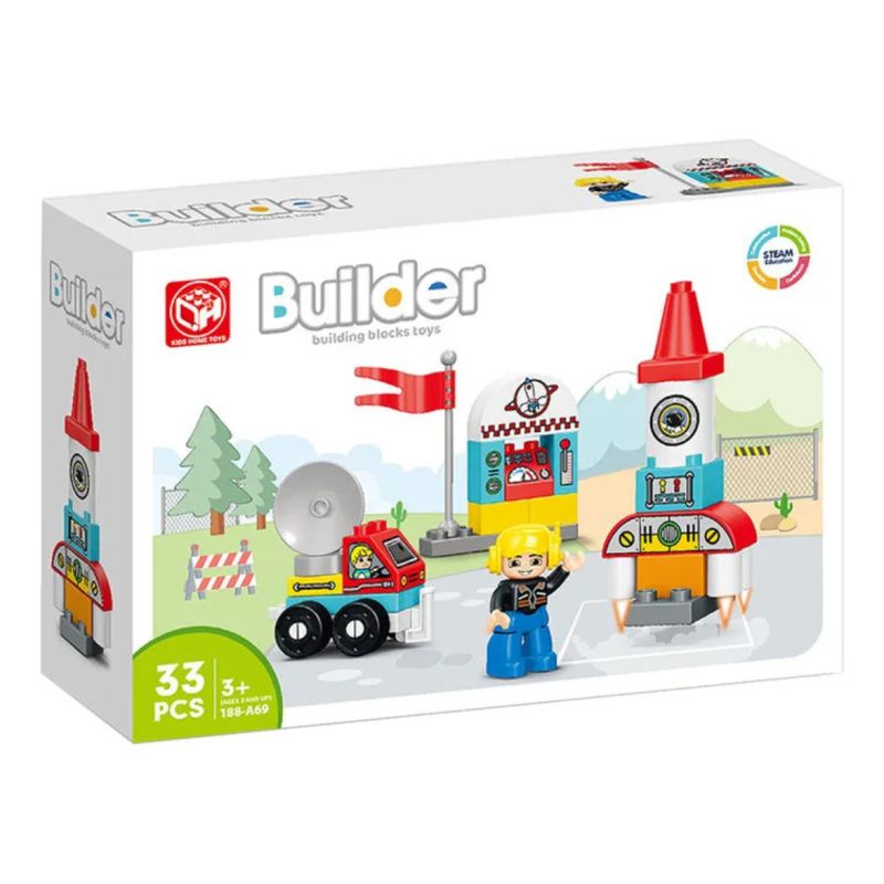 Bloques Para Armar Didacticos Estación Espacial 33pzs