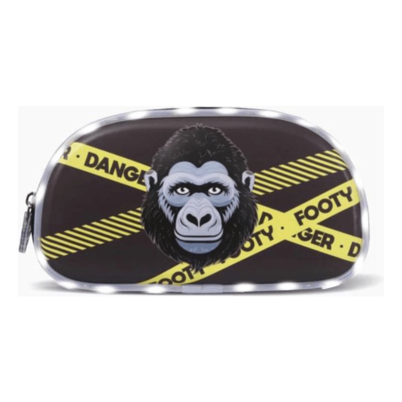 Cartuchera Doble Cierre Con Luz Gorila F54002 Amarillo