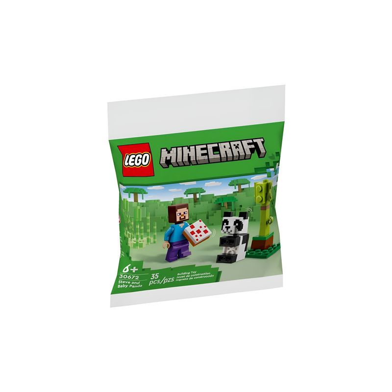 Steve And Baby Panda Polybag 30672 Minecraft