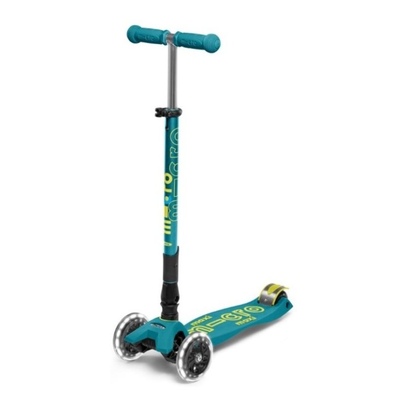 Monopatin Maxi Deluxe Plegable Led Petrol Green