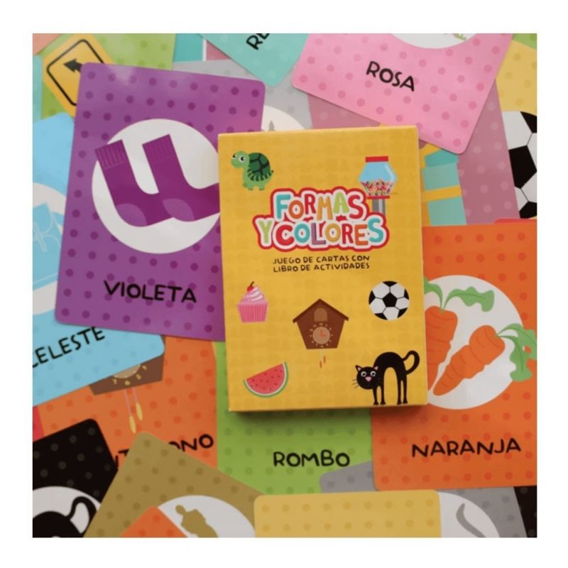 Cartas Con Actividades Español Formas y Colores