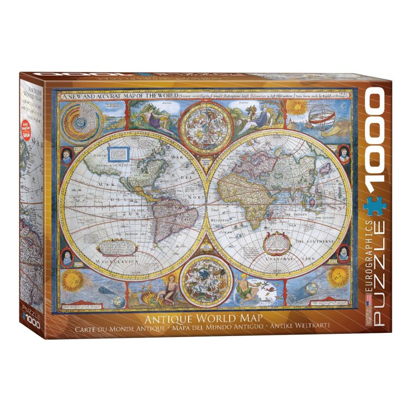 Puzzle 1000 Piezas Antique World Map