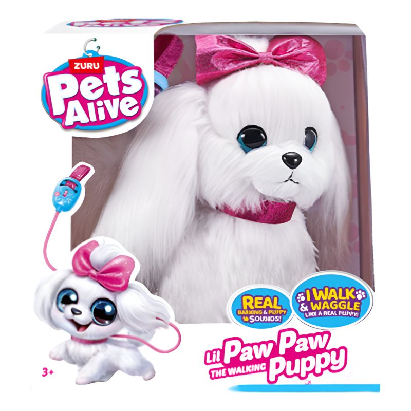 Perrita Pets Alive Interactiva Lil Paw Paw