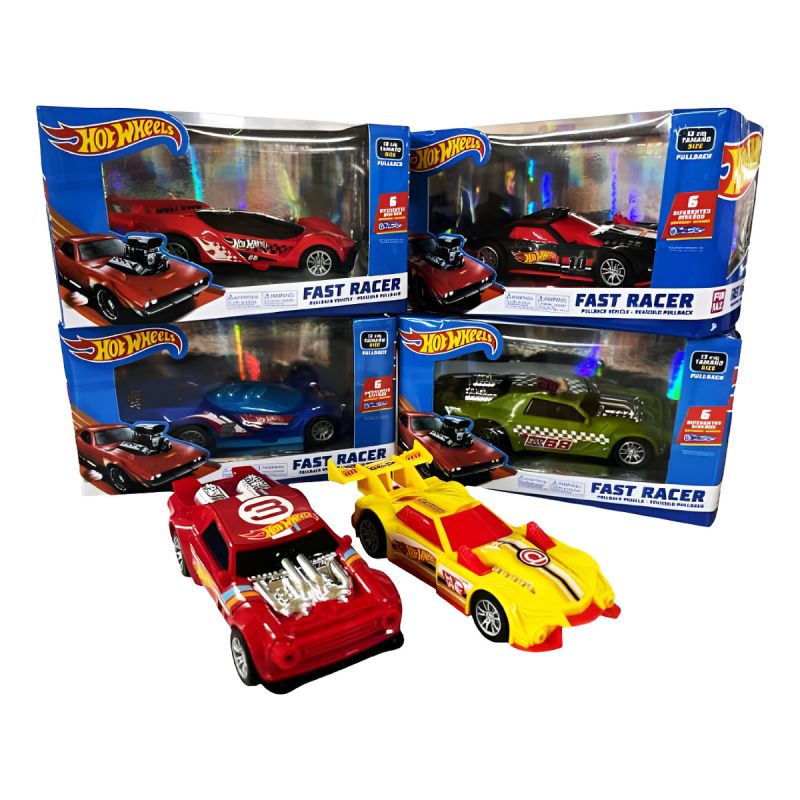 Autito Hot Wheels Vehiculo De 13cm Pullback